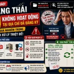 Doanh nghiệp/HKD ở trạng thái không hoạt động tại địa chỉ đăng ký là gì? Tại sao?